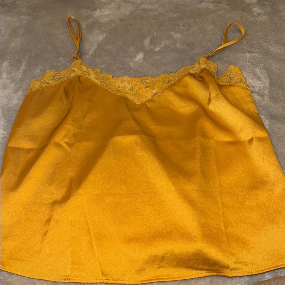 Pink Rose Golden Lace Cami